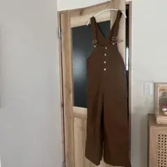 RAGEBLUE チノカラーオーバーオール ブラウン