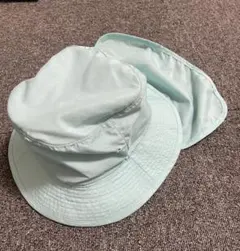 水色 フラップ付きハット 54cm