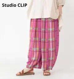 【新品】スタジオクリップ　シワになりにくいゆったりパンツ 速乾　接触冷感