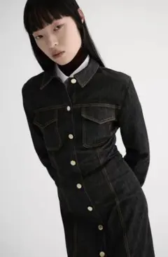 【新品タグ付き】ZARA ミディ丈デニムドレス
