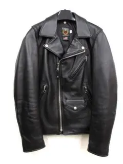 美品 Schott ショット 228US ラムレザー ライダースジャケット 34