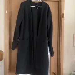 adidas ブラック ロングカーディガン L