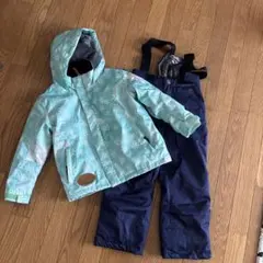 子供用スキーウェアセット 120 水色/ネイビー