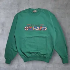 00's vintage トレーナー スウェットオックスフォード ロゴ M 緑のサムネイル