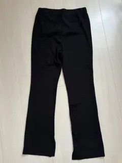 GU リブスリムフレアパンツ Sサイズ ブラック