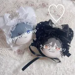 【オーダー】おまんじゅう ヘッドドレス ＊レース×ビッグリボン×アイボリー＊ レースアップリボンヘッドドレス | BODYLINE & LunaBelle