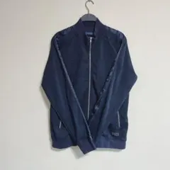 ネイビー ジップアップジャケット
