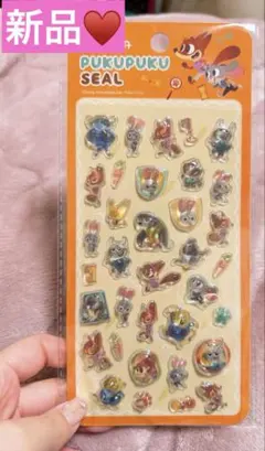 新品♥️ズートピア♥️ズートピア2♥️ぷくぷくシール♥️ボンボンドロップシール