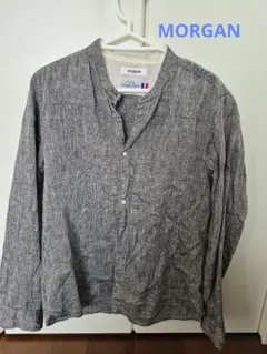 MORGAN フレンチリネンシャツ 長袖カットソー