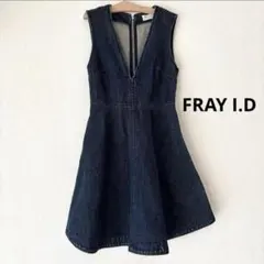 FRAY I.D ワンピース デニム ミニ フレイアイディー S インディゴ