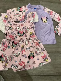 ミニーマウス ワンピース水着セット 90cm