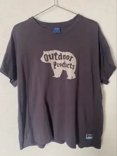 OUTDOOR PRODUCTS Tシャツ クマロゴ M ビッグシルエット 古着
