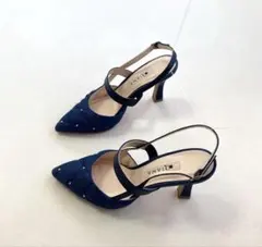美品✨ ダイアナ デニム キルティング スタッズ ストラップ パンプス 23cmのサムネイル