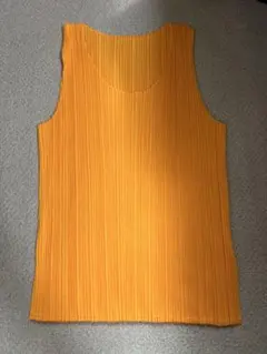 PLEATS PLEASE プリーツプリーズ オレンジ タンクトップ サイズ4