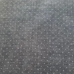 水玉柄 ブルー　生地