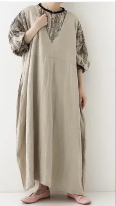 美品 ネストローブ リネン インディゴ染め エプロンドレス ジャンパースカート 美品 ネストローブ リネン インディゴ染め エプロンドレス