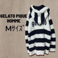 GELATO PIQUE HOMME ジェラピケ ボーダーパーカー M