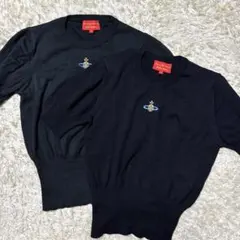 ヴィヴィアンウエストウッド オーブ クロップド丈 ニット 2枚セット 黒 y2k