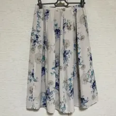 花柄フレアスカート XS