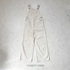 LOWRYSFARM/オーバーオール/M/オフホワイト/ワイド/カジュアル