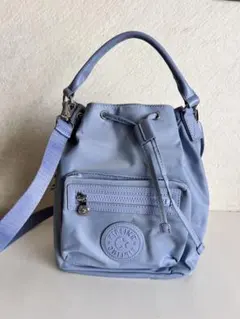 ライトブル-ショルダーバッグ、リュックにもなります JAL機内にて購入しました