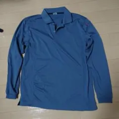 BURTLEグレー 長袖ポロシャツ