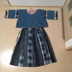 着物リメイク、スカート＋ジャケット