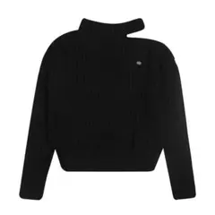 Bohemseoブラックタートルネックニット