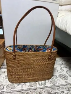 アシタバ　籠バッグ ASHITABA アシタバ】アタバッグ 円形 かご バッグ - メルカリ