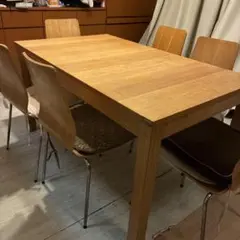 イケア IKEA BJURSTA 伸長式ダイニングテーブル175cm~260cm - メルカリ