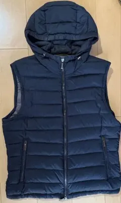 ムーレー　ダウンベスト　メンズ　ダークブルー　ネイビー　Mサイズ