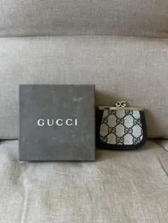 【美品】OLD GUCCI オールドグッチ がま口 コインケース 小銭入れ 箱付