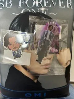 直己　3連キーホルダー・ステッカーセット