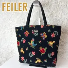 さやさや様【美品レア】FEILER　フェイラー　ハイジ柄　ミニボストンバッグ　黒 さやさや様【美品レア】FEILER フェイラー ハイジ柄 ミニ