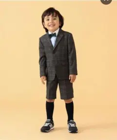 【4点セット】BEAMS mini フォーマルスーツ 120cm グレー系