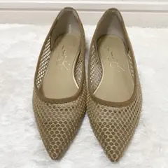 LE TALON ルタロン メッシュ パンプス ポインテッドトゥ フラットのサムネイル