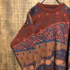 ブラウン ニット