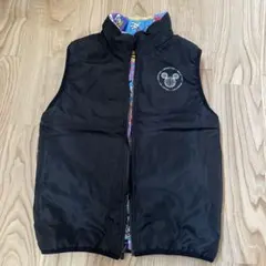 ベビードール　ミッキー ダウンベスト 黒