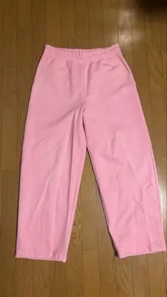 UNIQLO C ピンク スウェットパンツ　染め　リメイク　Lサイズ