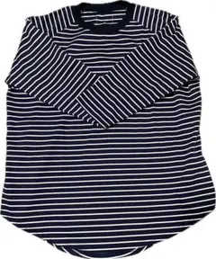 SUPIMA COTTON RAGLAN 3/4 WIDE TEE NAVY