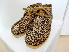 新品未使用 Clarks Wallabee レオパード UK7 ワラビーブーツ