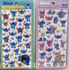 【正規品】ボンボンドロップシール スティッチ&エンジェル　らくがきスティッチ