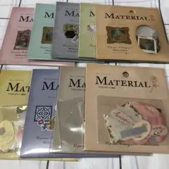 フレークシール シール まとめ売り 9点。material