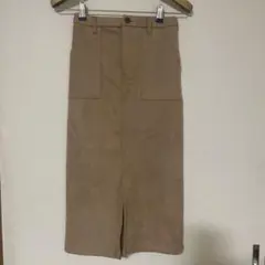 RAY CASSIN ベージュタイトスカート 秋冬