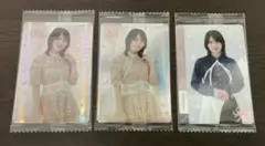 櫻坂46 森田ひかる ウエハース ホログラム加工他 レアカード3枚セット 未開封