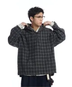 【THE BOLDMAN】 チェックシャツフーディー