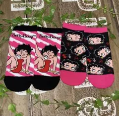 ベティちゃんソックス2足セット　ベティブープ　靴下　くるぶし　ベティ　④