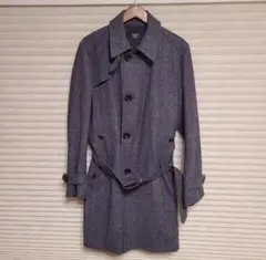 CROWDED CLOSET カシミヤアンゴラ混トレンチコート ヘリンボーン柄