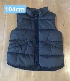 H&M ブラックダウンベスト 104cm