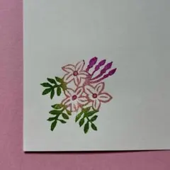 消しゴムはんこ＊春のお花 ジャスミン②＊ No.442
